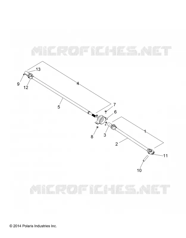 DRIVE TRAIN, FRONT ARBRE DE TRANSMISSION