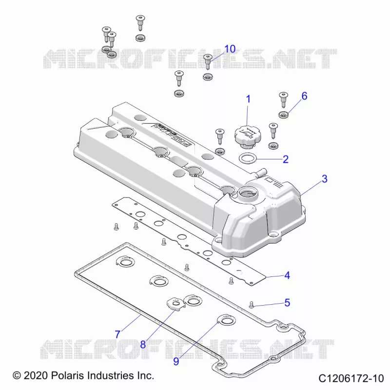 ENGINE, COUVERCLE SOUPAPE