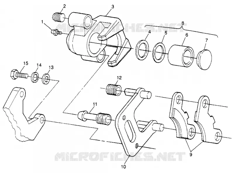 FRONT FREIN Sport 400L W97BA38C and Trail Blazer W97BA25C (4940124012B005)