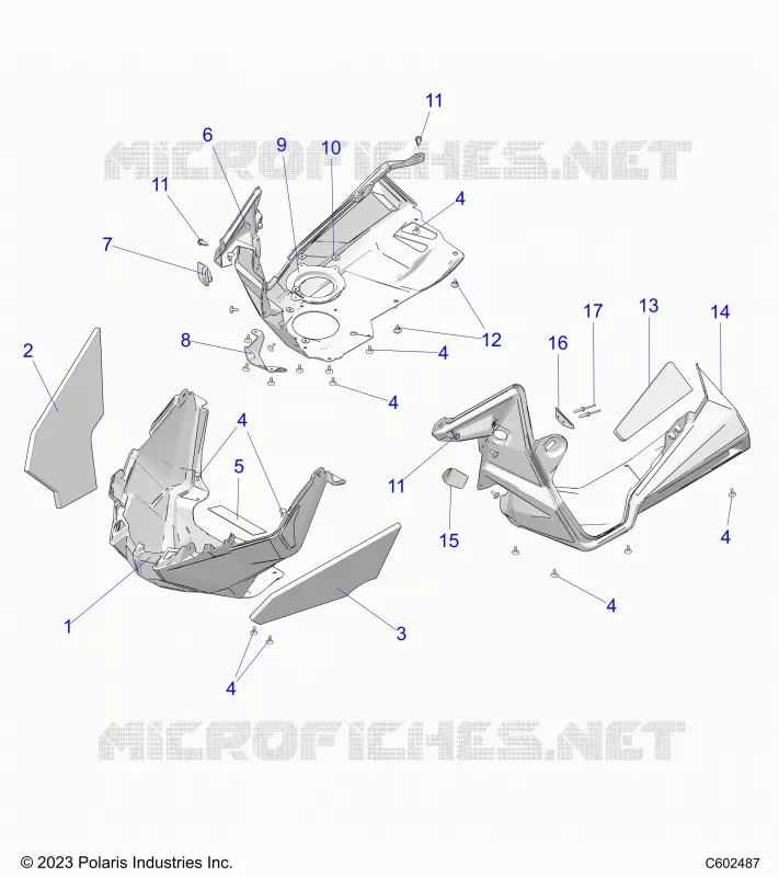 CARROSSERIE AVANT ASM./FENDERS