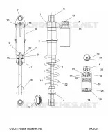 SUSPENSION, SHOCK, REAR TRACK, W/RES.
