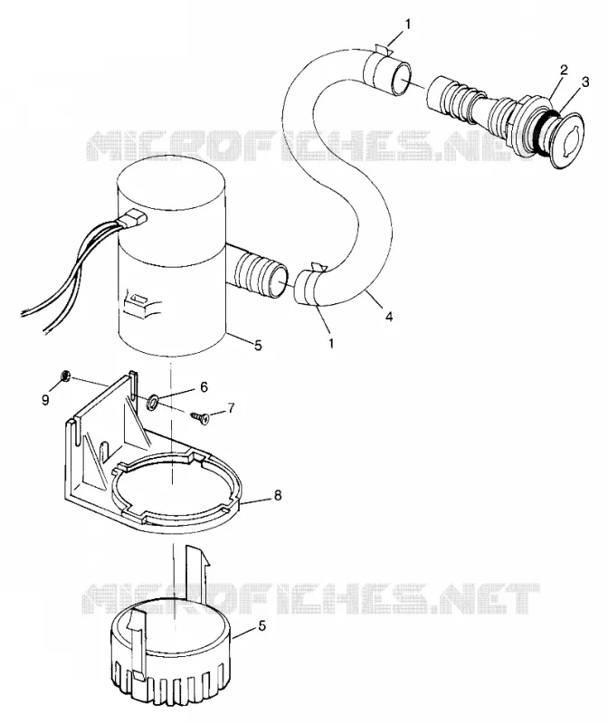 POMPE DE CALE HURRICANE B974473 and Intl. HURRICANE I974473 (4941044104B011)