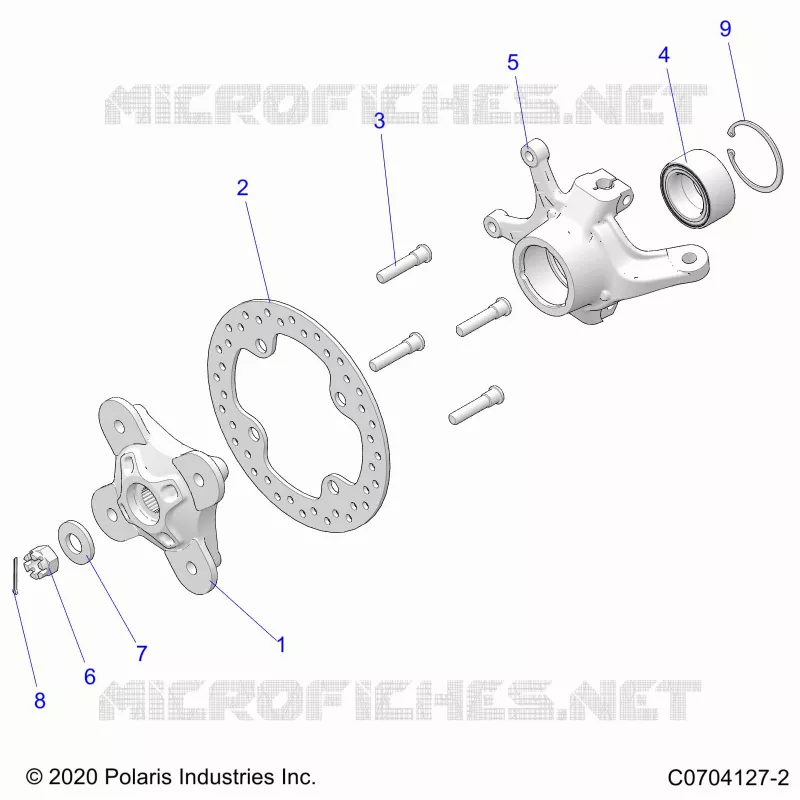 SUSPENSION AVANT CARRIER- Z23NAE99FR/SCR/FR (C0704127-2)