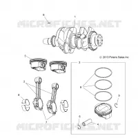MOTEUR, CRANKSHAFT AND PISTON