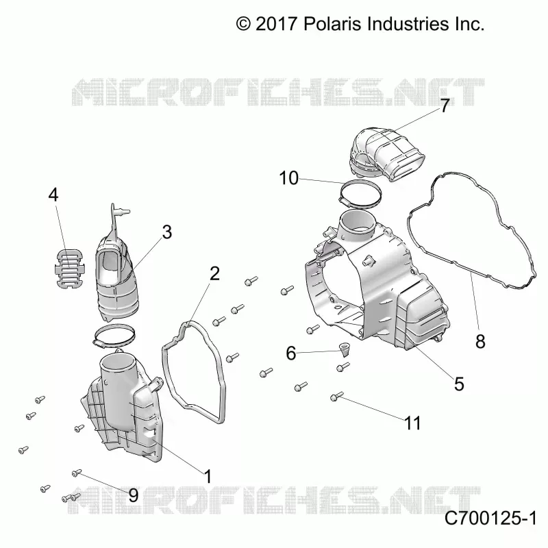 ENGINE, ALTERNATEUR COVER HVAC