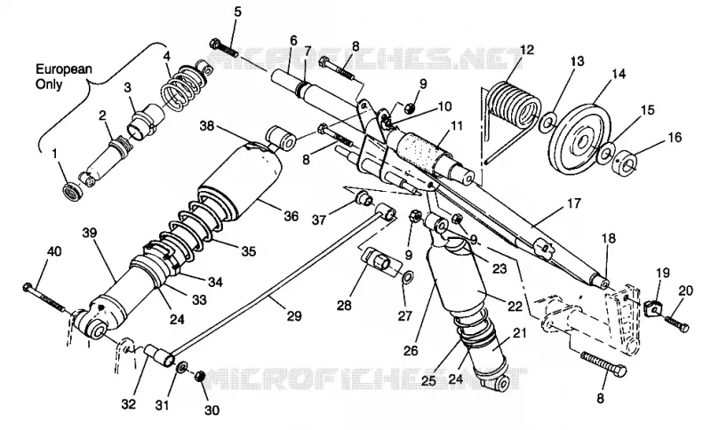 BRAS DE SUSPENSION ARRIERE XLT SP 0966676 AND EUROPEAN XLT SP E966676 (4931703170B013)