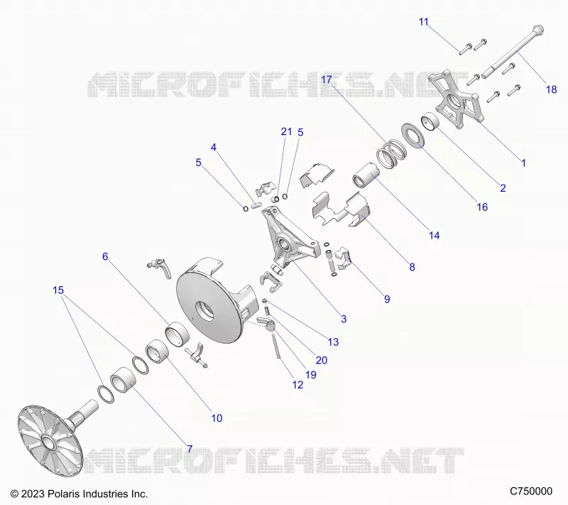 SYSTÃˆME DE TRANSMISSION, PRIMARY CLUTCH