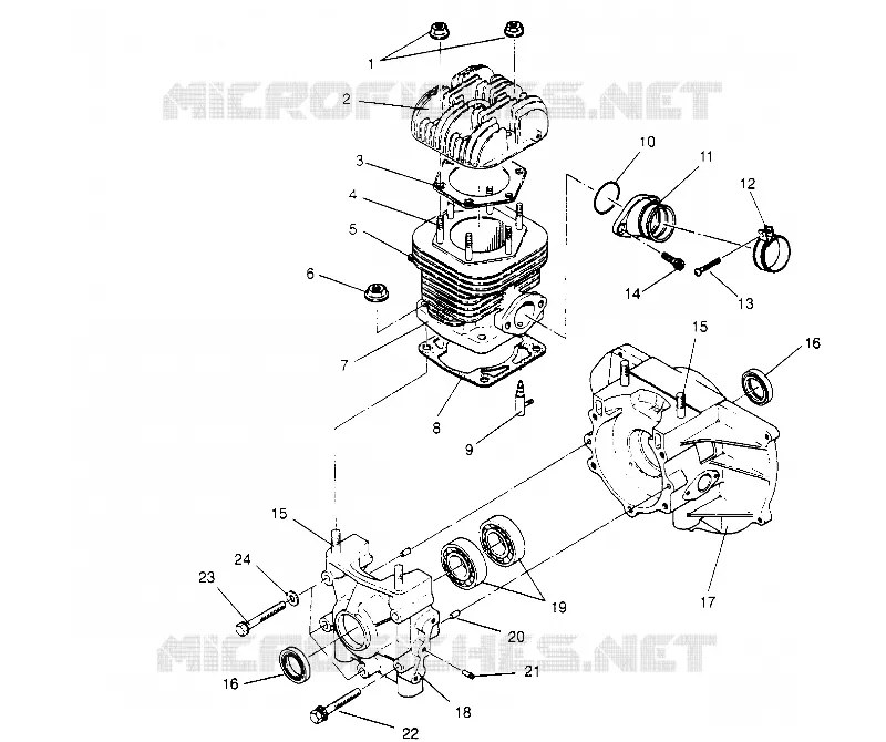 CARTERS MOTEUR and CYLINDRE STARLITE 0953427 (4928902890C010)