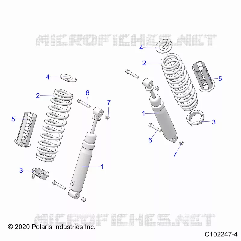 SUSPENSION ARRIERE SHOCKS AND MOUNTING