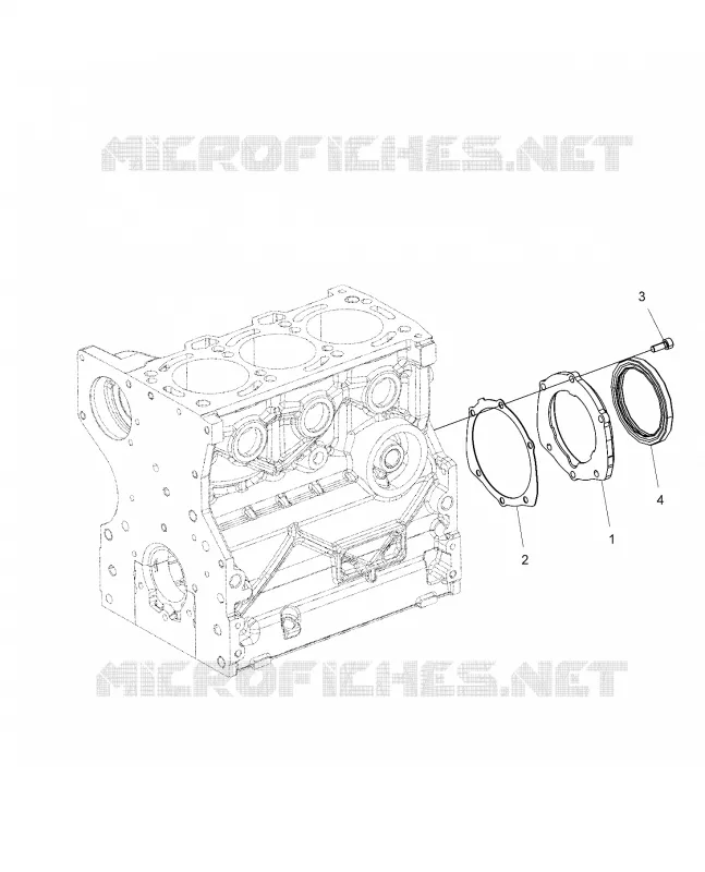 MOTEUR, VILEBREQUIN OIL SEAL FLANGE