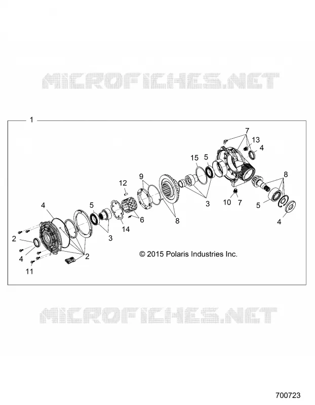 SYSTÈME DE TRANSMISSION, FRONT GEARCASE