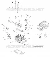 ENGINE, CYLINDRE HEAD, CAM AND VALVES