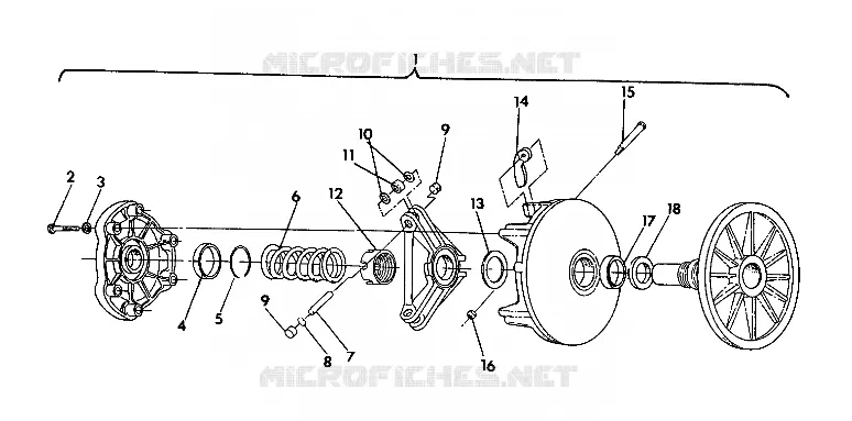 EMBRAYAGE DE TRANSMISSION  650 (4921312131027A)
