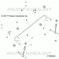 SUSPENSION AVANT STABILIZER BAR- R19RRK99A9/AD/AJ/AP/B9/BD/BJ/BP (C700032)