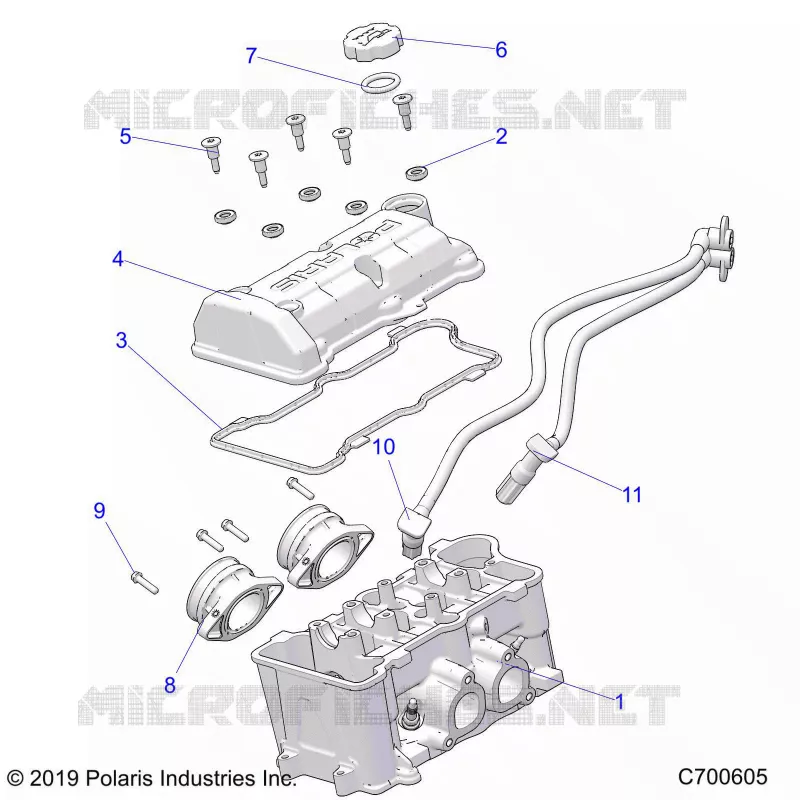 ENGINE, THROTTLE BODY AND COUVERCLE SOUPAPE