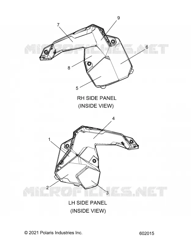 PANNEAUX LATERAUX FOAM/FABRIC