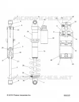 SUSPENSION, AMORTISSEUR ARRIERE TRACK (7044566)