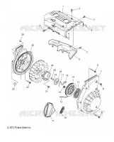 ENGINE, BLOWER HOUSING AND RECOIL DEMARREUR