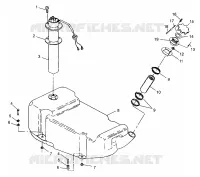 CARBURANT TANK SLX 780 B964287 and Intl. SLX 780 I964287 (4937443744A009)