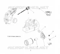 ENGINE, FILTRE A HUILE AND DIPSTICK