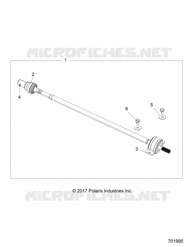 SYSTEME DE TRANSMISSION, REAR PROP SHAFT