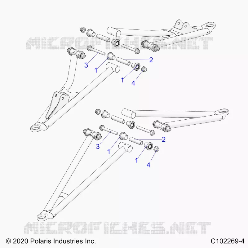 SUSPENSION AVANT A-ARM, MOUNTING