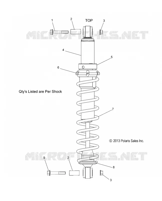 SUSPENSION, AMORTISSEUR, IFS (7043903)