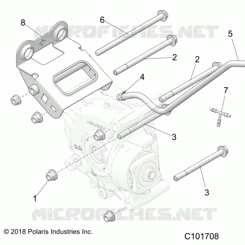 DRIVE TRAIN, SUPPORT PONT, REAR