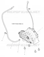 SYSTÈME DE TRANSMISSION, FRONT SUPPORT PONT