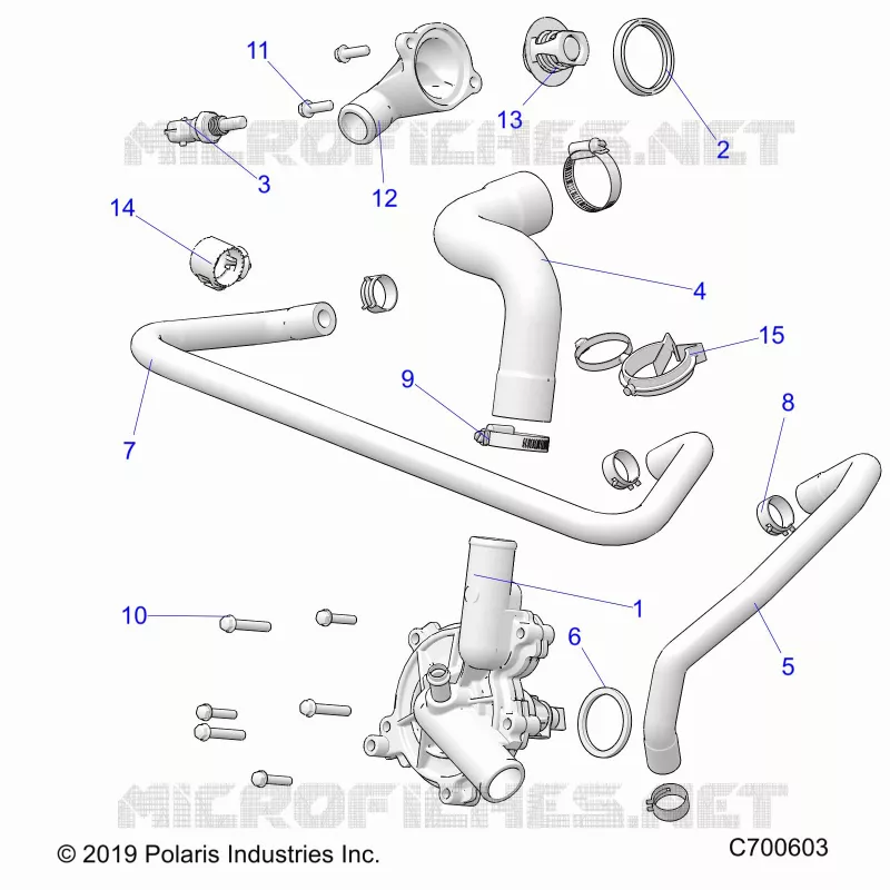 MOTEUR, WATERPUMP AND BYPASS