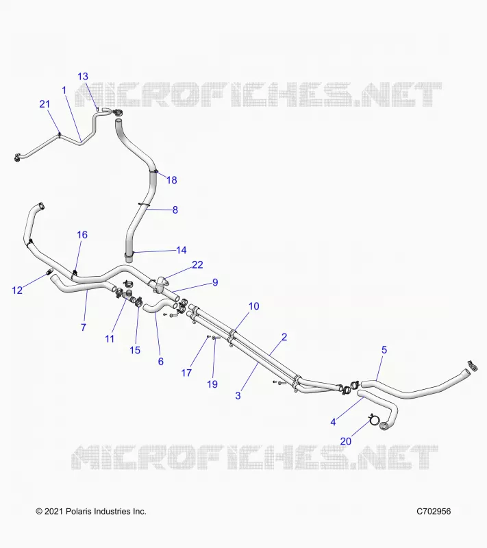 REFROIDISSEMENT ROUTING ENGINE