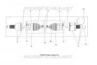 DRIVE TRAIN, DRIVE ARBRE DE TRANSMISSION ARRIERE