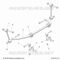 SUSPENSION, FRONT BARRE STABILISATRICE- Z22N4E99AJ/AN/BJ/BN (C701011-2)