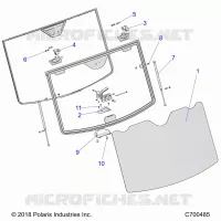 PARE BRISE, TIP OUT- R19RRU99/A/B (C700485)