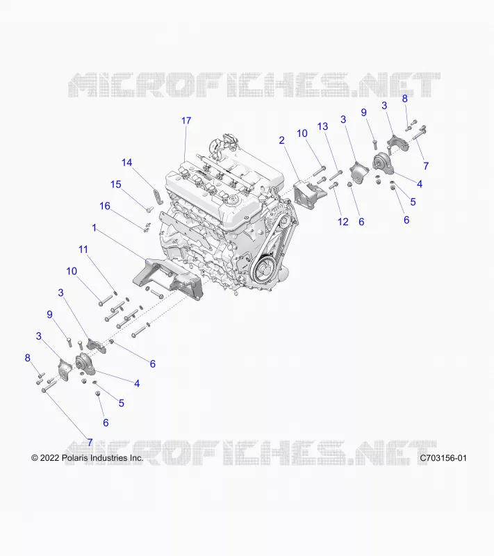 MOTEUR, MOUNTING & LONG BLOCK