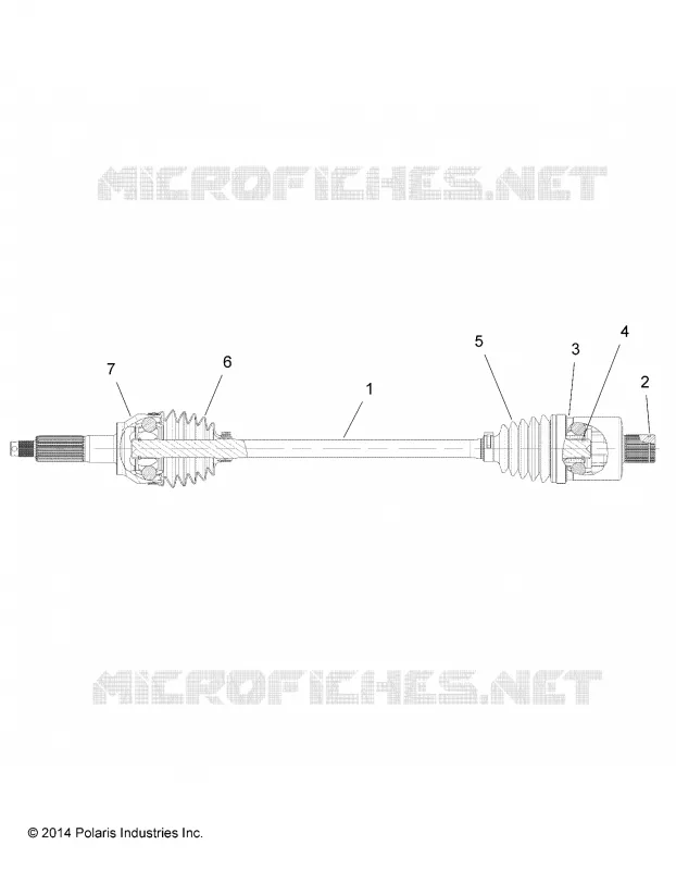 DRIVE TRAIN, TRANSMISSION ARRIERE SHAFT