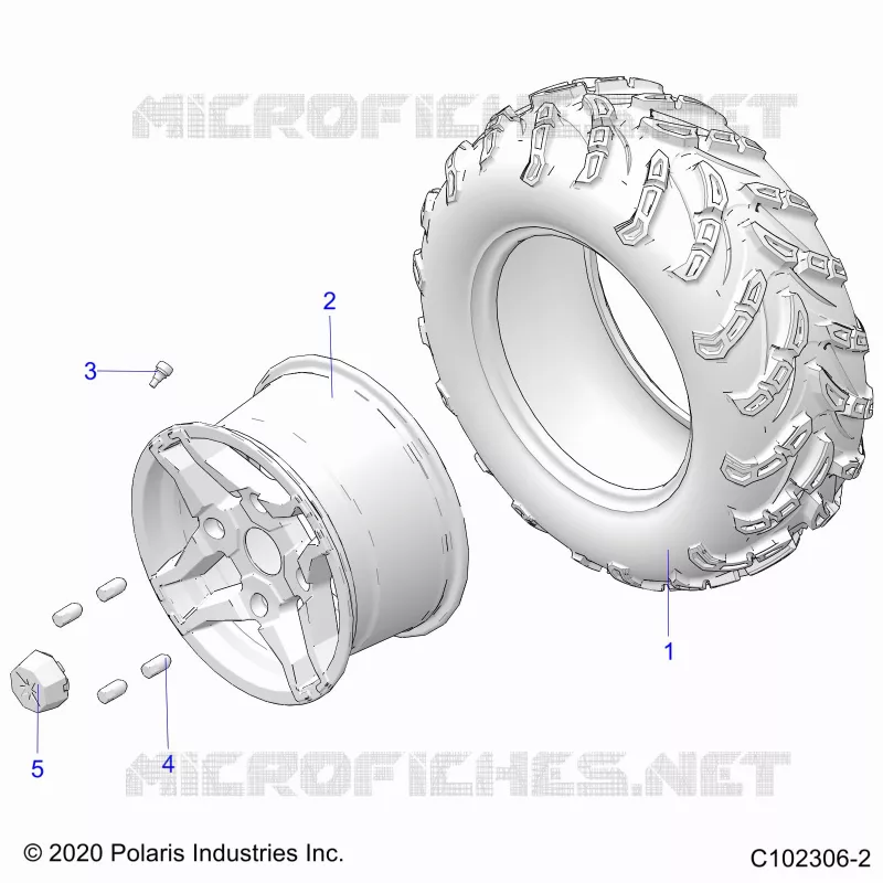 ROUES, REAR TIRE
