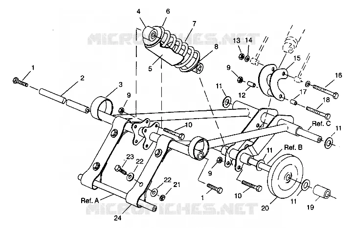 BRAS DE SUSPENSION AVANT SUPER SPORT 0940743 (4927742774019A)