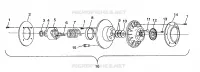 EMBRAYAGE DE TRANSMISSION 500 INDY 0982764(A)(B) AND EUROPEAN 500 INDY E982764A (4942104210C004)