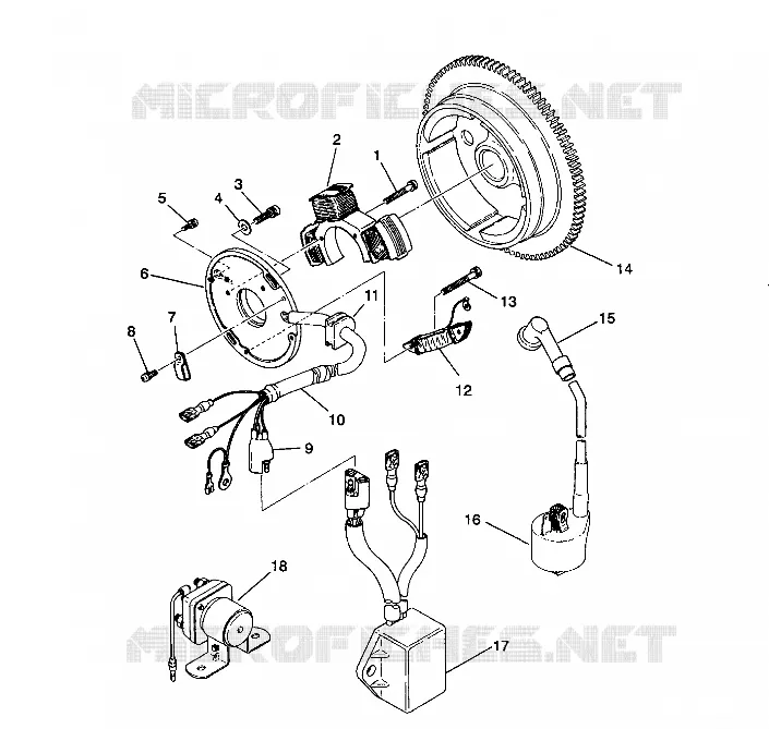 STATOR ASSEMBLY 2X4 350L W937539 (4924032403038A)