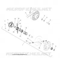 SYSTEME DE TRANSMISSION, SECONDARY CLUTCH -A18SDE57F1 (49ATVCLUTCHDRIVEN1323248)