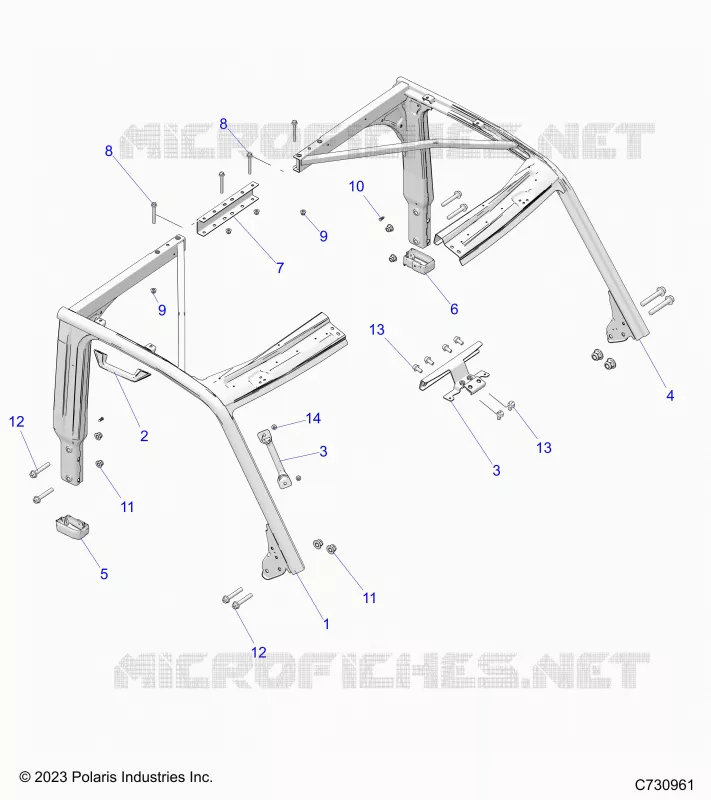 CHASSIS, CAB CADRE