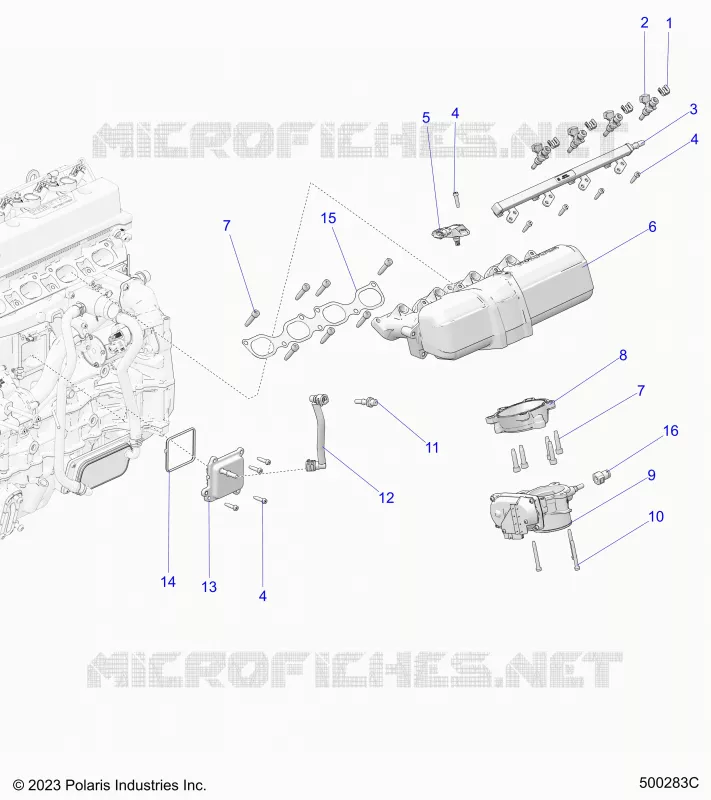 ADMISSION MANIFOLD AND FUEL RAIL