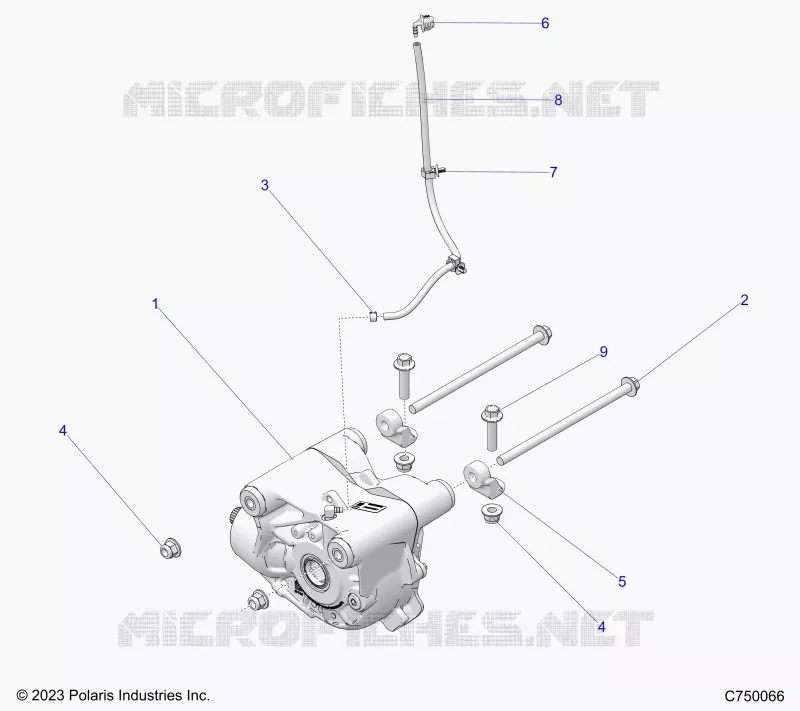SYSTÃˆME DE TRANSMISSION, FRONT GEARCASE MOUNTING