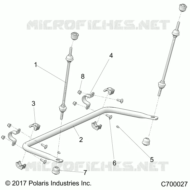 SUSPENSION, REAR BARRE STABILISATRICE- R22TAA99A1/A7 (C700027)