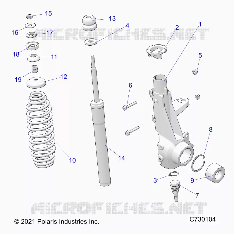 SUSPENSION, JAMBE DE FORCE AVANT