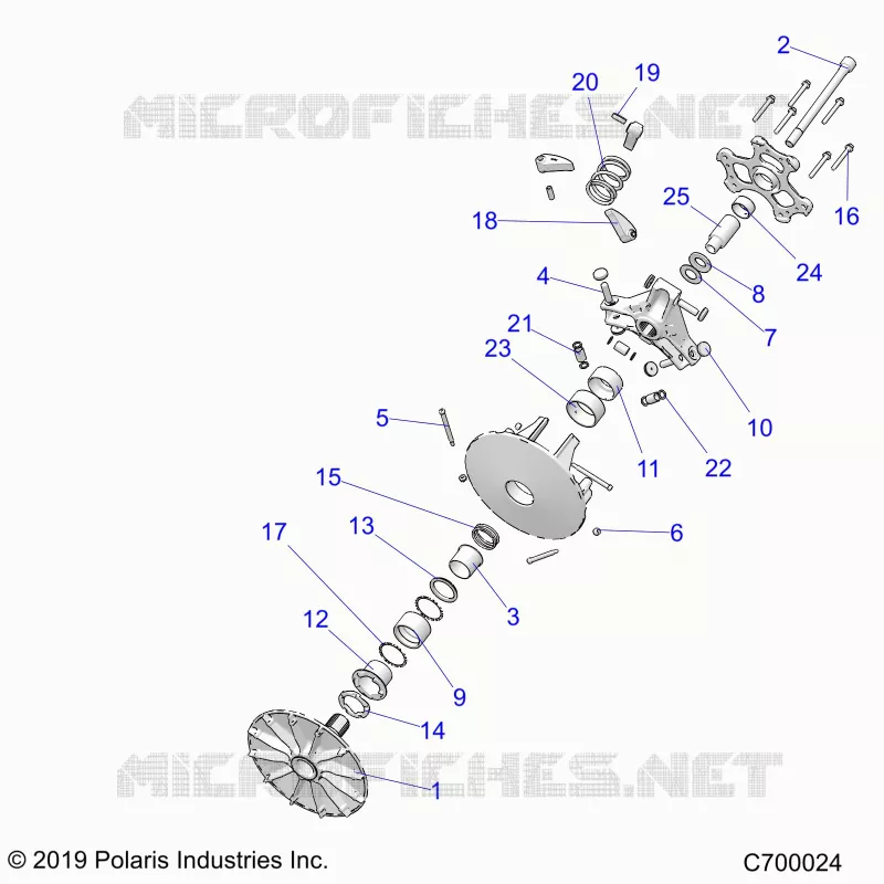 SYSTEME DE TRANSMISSION, PRIMARY CLUTCH