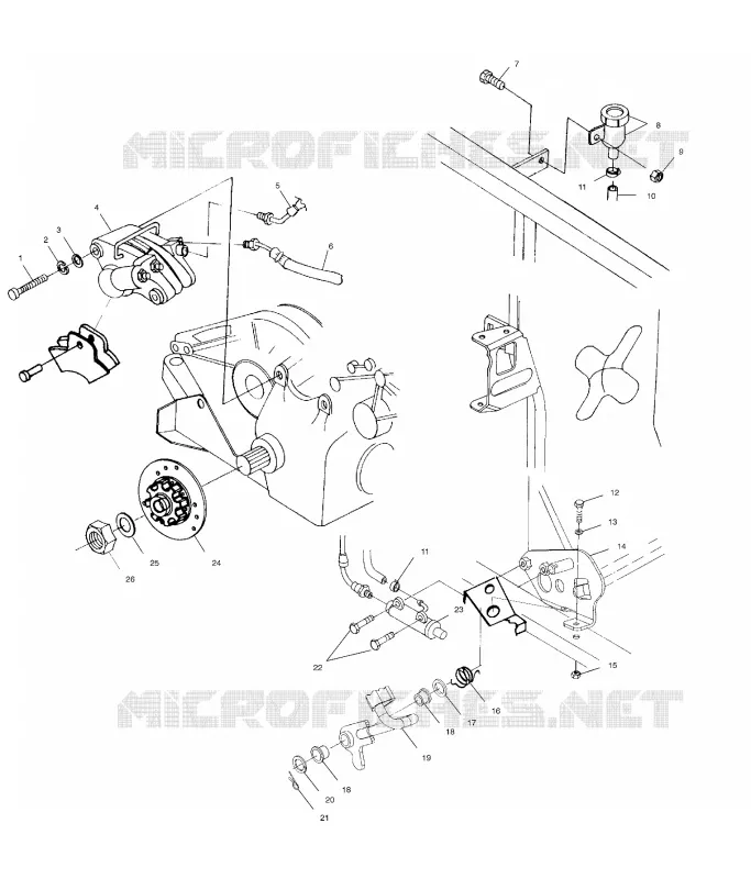 FREIN ARRIERE/FOOT PEDAL