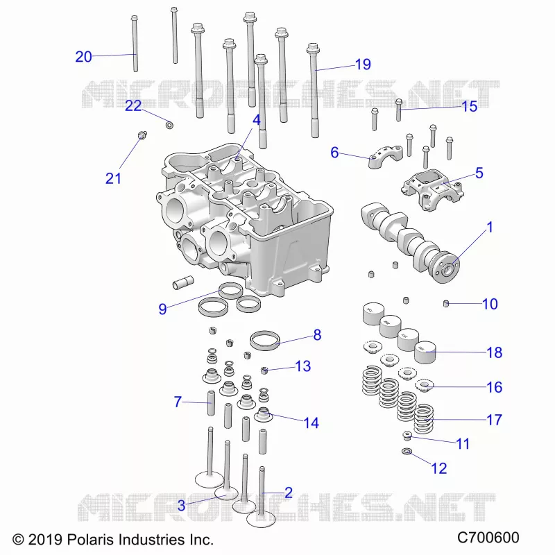CYLINDRE HEAD AND VALVES