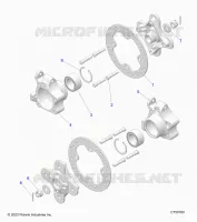 SUSPENSION AVANT CARRIER AND HUB- Z24NMF99AR/AM/BR/BM (C750160)